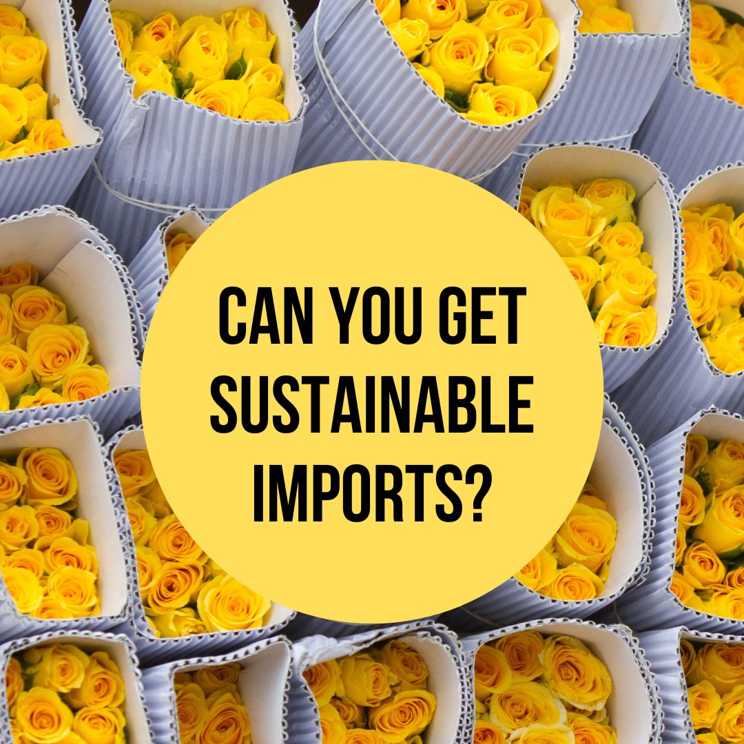 Can you get sustainable imported flowers?
